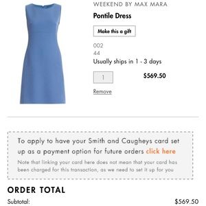 Weekend Max Mara
Pontile Empire-Waist Sheath Dress